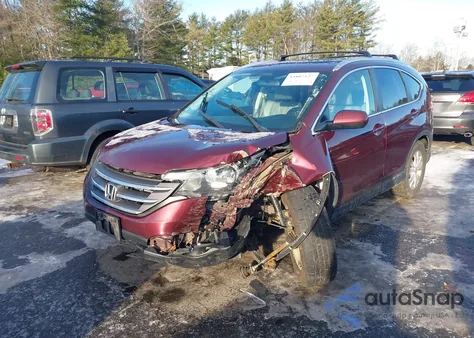 2014 Honda Cr-V Ex-L from USA, damaged, VIN 5J6RM4H75EL085891